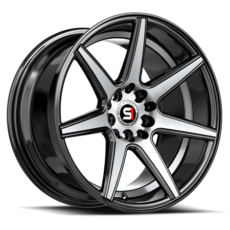 SPEC-1 RACING SP-73 18x8 5x100/5x114.3 38 Gloss Black Machined & Undercut