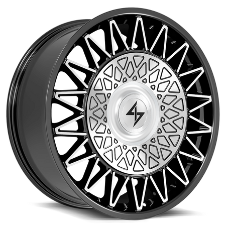 Sentali Luxx Crown   22x9 5x112/5x114.3 30 Gloss Black Machined