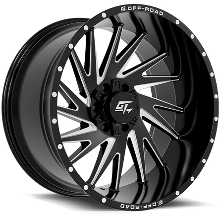 GT OFFROAD TOMAHAWK 22x10 5x127/5x139.7 -18 Gloss Black Milled