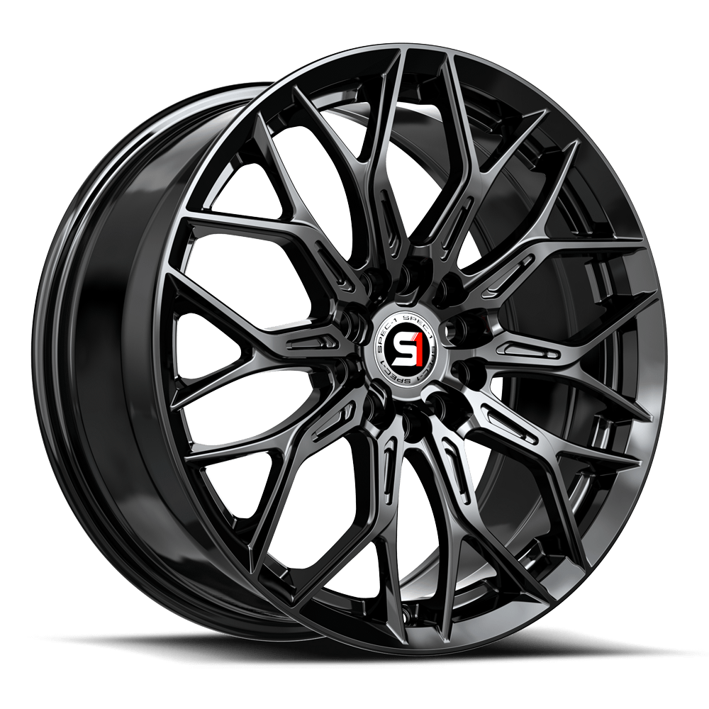 SPEC-1 RACING SP-57 18x8 5x112/5x114.3 38 Gloss Black