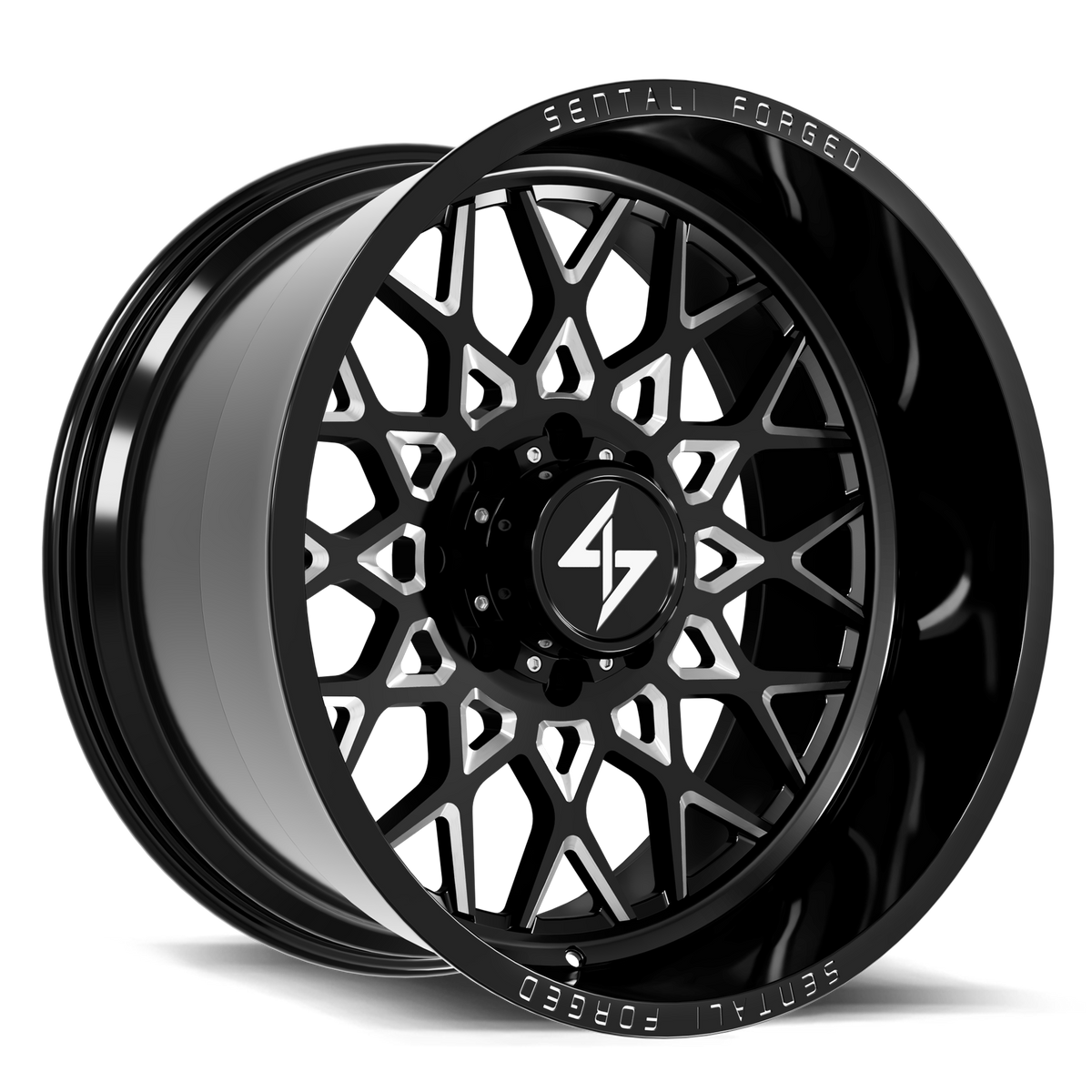 Sentali Forged SF-5 22x12 8x180 -44 Gloss Black Milled