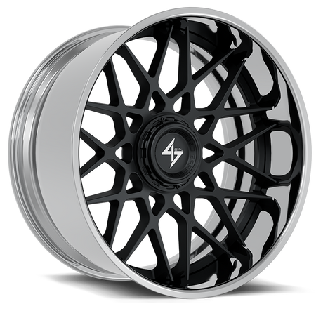 SENTALI BARREL FORGED XTREME SENTALI BFX BFX5 22x10 6x135/6x139.7 -24 Polished Lip / Gloss Black Centre