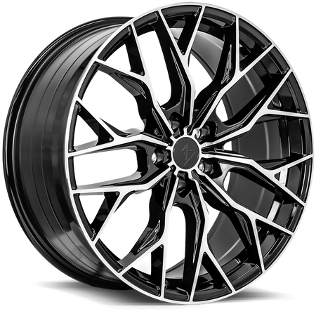 Sentali Street SS2 19x8.5 5x112 35 Gloss Black Machined Face