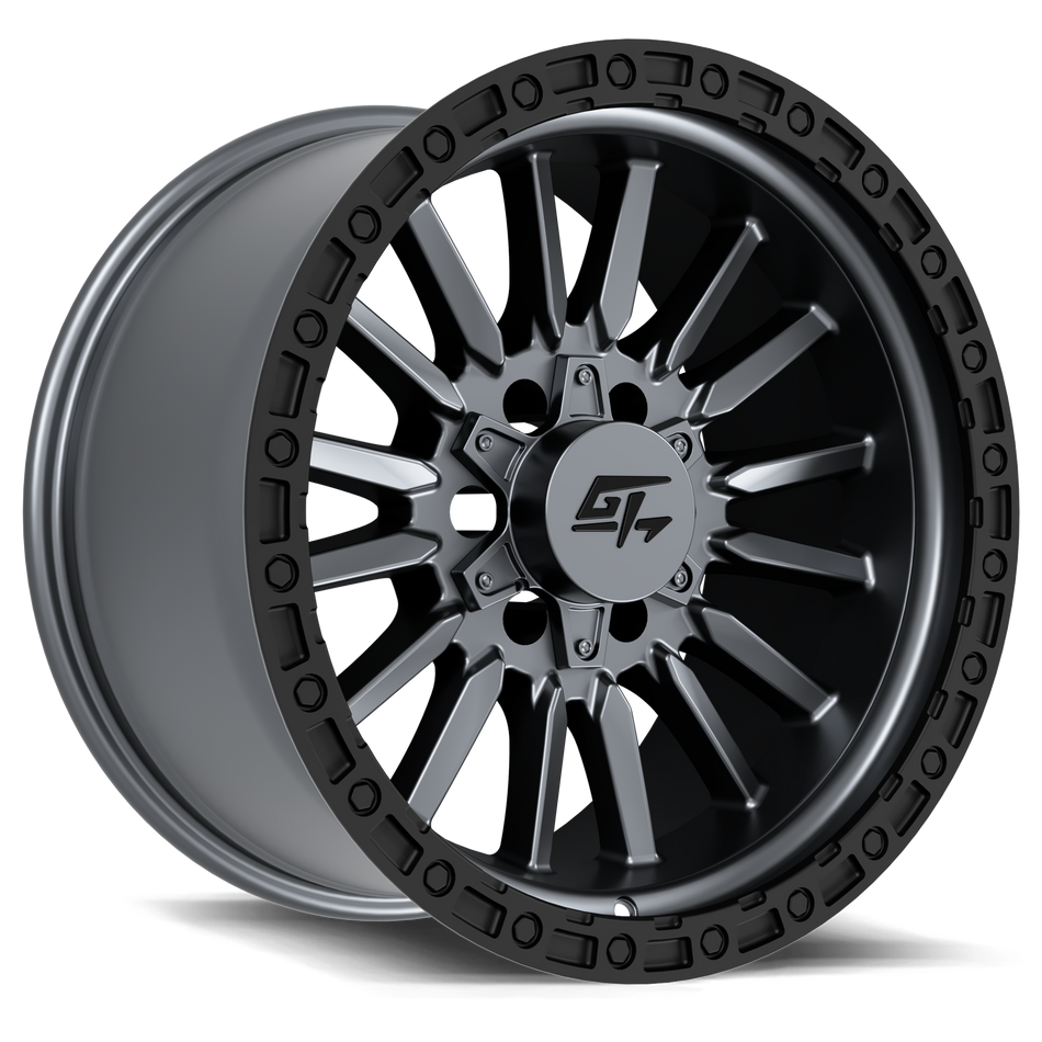 GT OFFROAD CHAMBER 17x9 5x127/5x139.7 12 Matte Gunmetal Centre / Black Lip