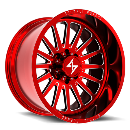 Sentali Forged SF-2 22x12 8x180 -44 Red Milled