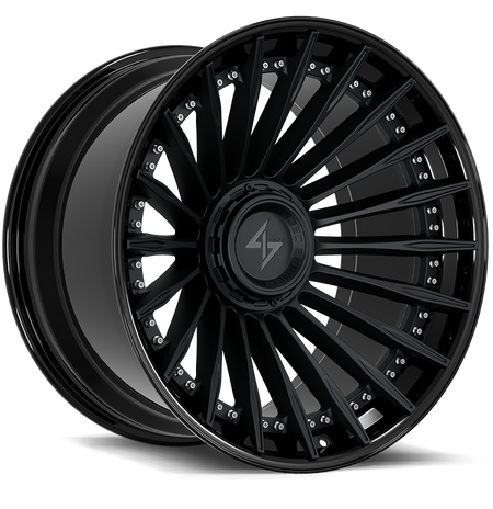 SENTALI BARREL FORGED XTREME SENTALI BFX BFX1 22x12 6x135/6x139.7 -44 Gloss Black Lip / Matte Black Centre
