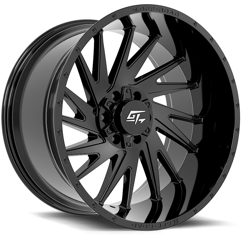 GT OFFROAD TOMAHAWK 22x12 8x165.1/8x180 -44 Gloss Black
