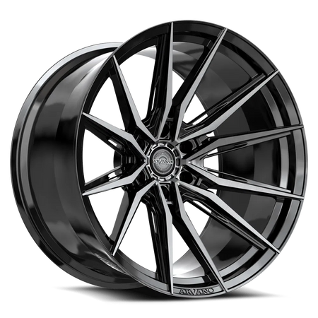ARVANO ART-3 20x10 6x135 -18 Gloss Black & Brushed Double Dark Tint