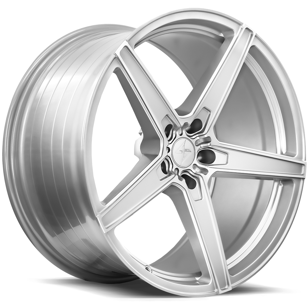 Sentali Street SS4 22x9.5 5x115 15 Hyper Silver Machined