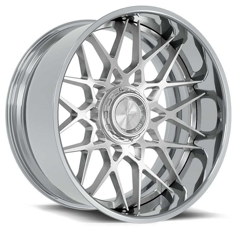 SENTALI BARREL FORGED XTREME SENTALI BFX BFX5 24x12 6x135/6x139.7 -44 Polished Lip / Brushed Centre