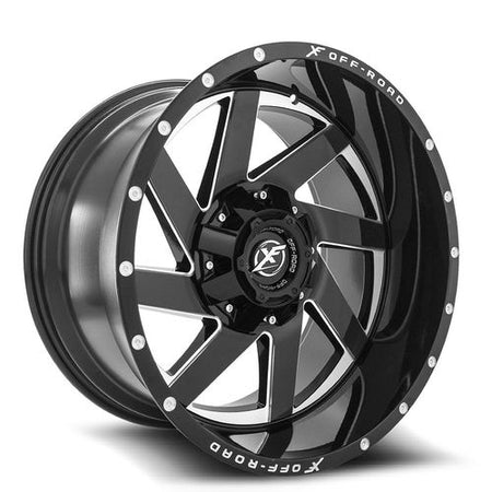 XF OFFROAD XF-205 22x12 6x135/6x139.7 -44 Gloss Black Milled