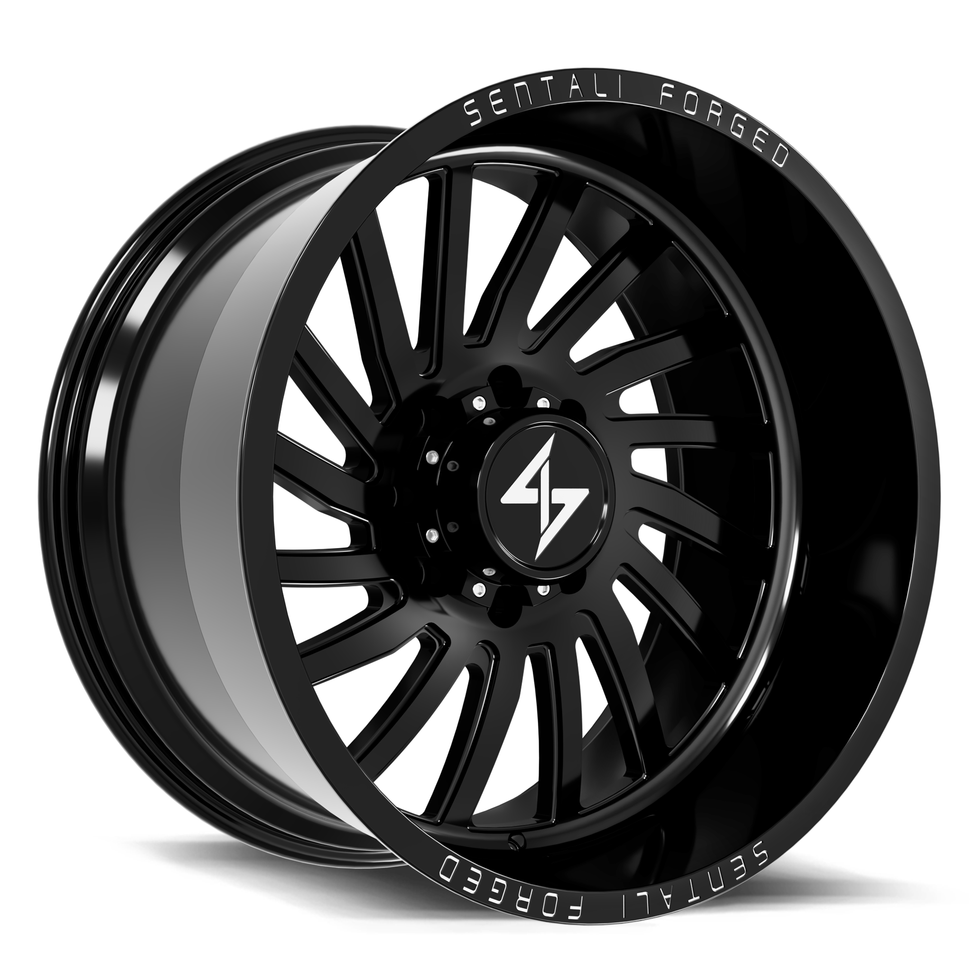 SENTALI FORGED SF-1 22x12 8x180 -44 Gloss Black Right