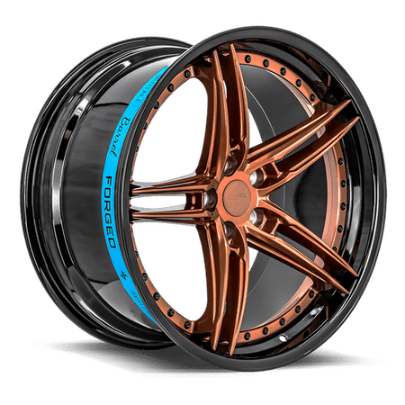 Sentali Barrel Forged SB3 19x10.5 5x112 25 Gloss Black Lip / Gloss Bronze Centre