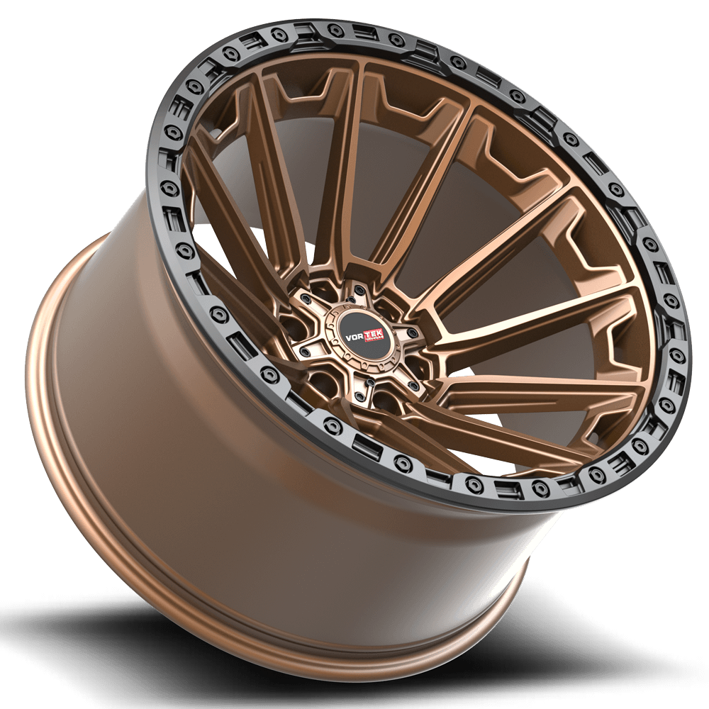 VORTEK VRT-601 18x9 6x135/6x139.7 -12 Matte Bronze With Black Bead Ring