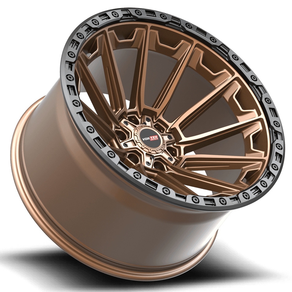 VORTEK VRT-601 18x9 6x135/6x139.7 -12 Matte Bronze With Black Bead Ring
