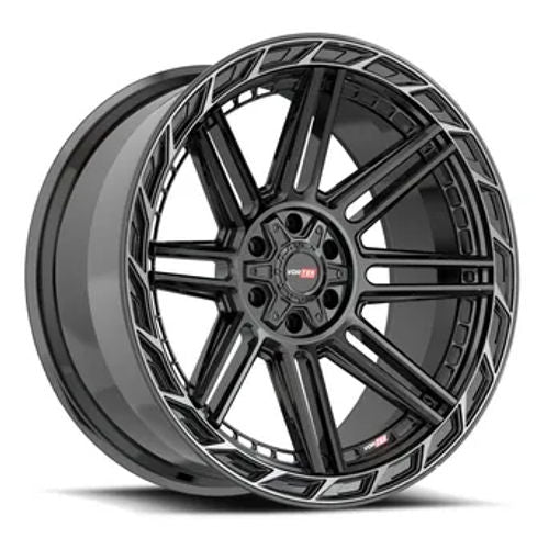 VORTEK VRP-501 24x11 6x135/6x139.7 -24 Black Diamond Cut Ring W/ Dark Tint