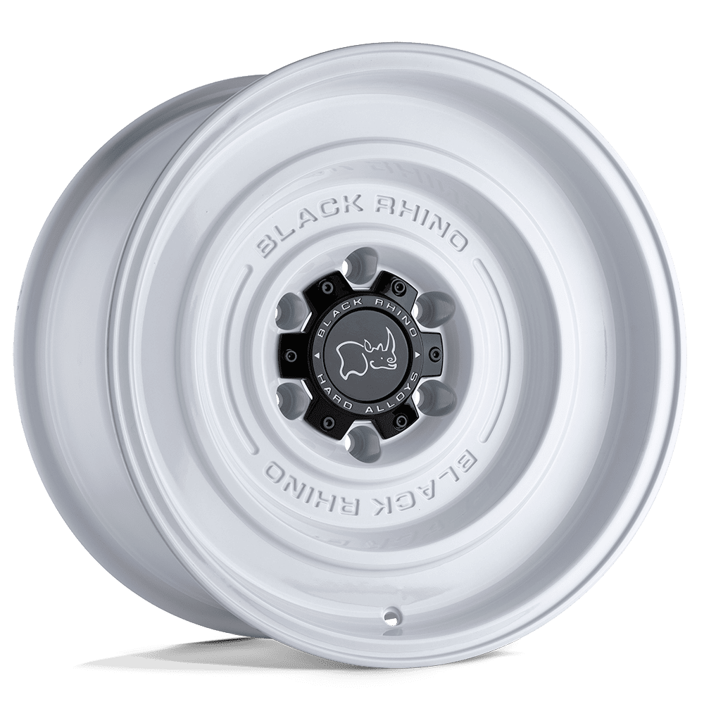 Black Rhino Hard Alloys SOLID – 17X9.5 – 6X139.7 – -12 mm – GLOSS WHITE