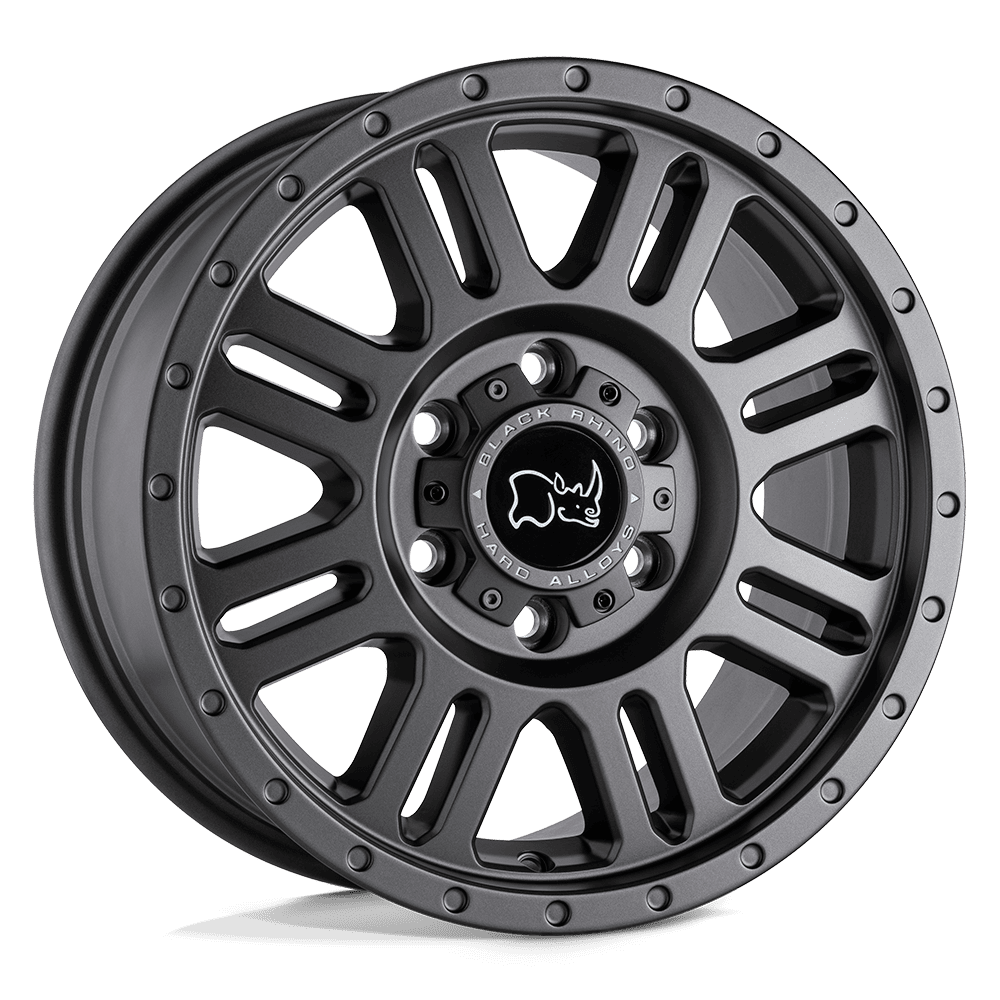 Black Rhino Hard Alloys YELLOWSTONE – 16X8 – 6X130 – 45 mm – MATTE GUNMETAL