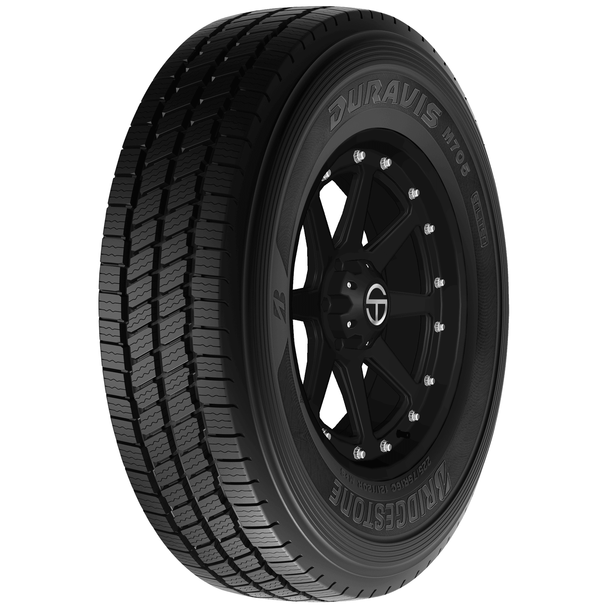Bridgestone Duravis M705 – LT195/75R16 107R LRD — bande de roulement
