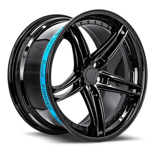 Sentali Barrel Forged SB3 20x9 5x114.3 25 Gloss Black Lip / Matte Black Centre