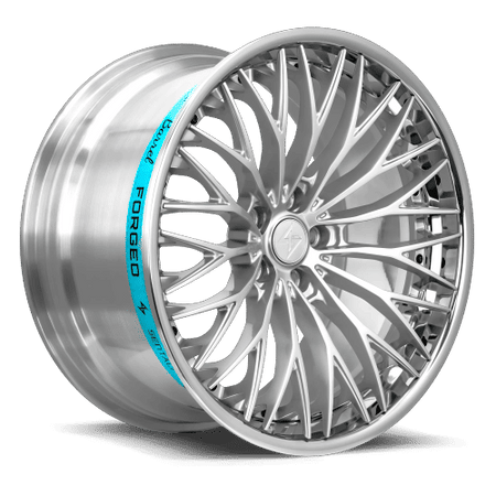 Sentali Barrel Forged SB1 19x10.5 5x112 25 Polished Lip / Hyper Silver Centre