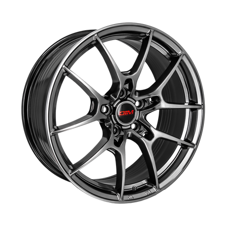 DIM WC001 18x8 5x112 30 Grey Silver Lip