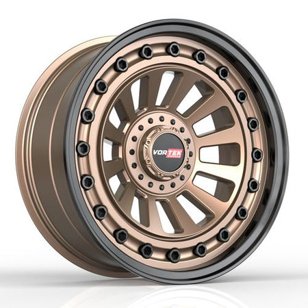VORTEK VRD-702 18x9 6x135/6x139.7 0 Matte Bronze Black Bolts / Lip