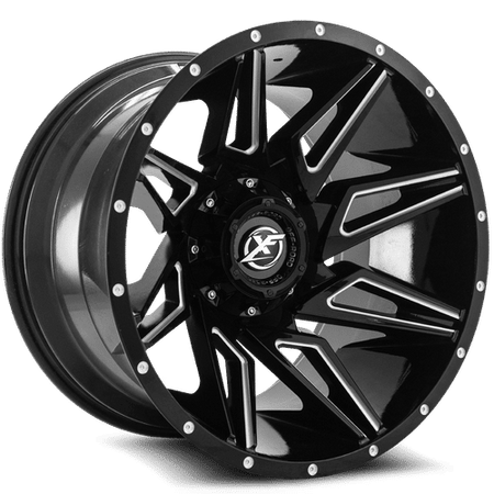 XF OFFROAD XF-218 20x10 5x127/5x139.7 -12 Gloss Black Milled