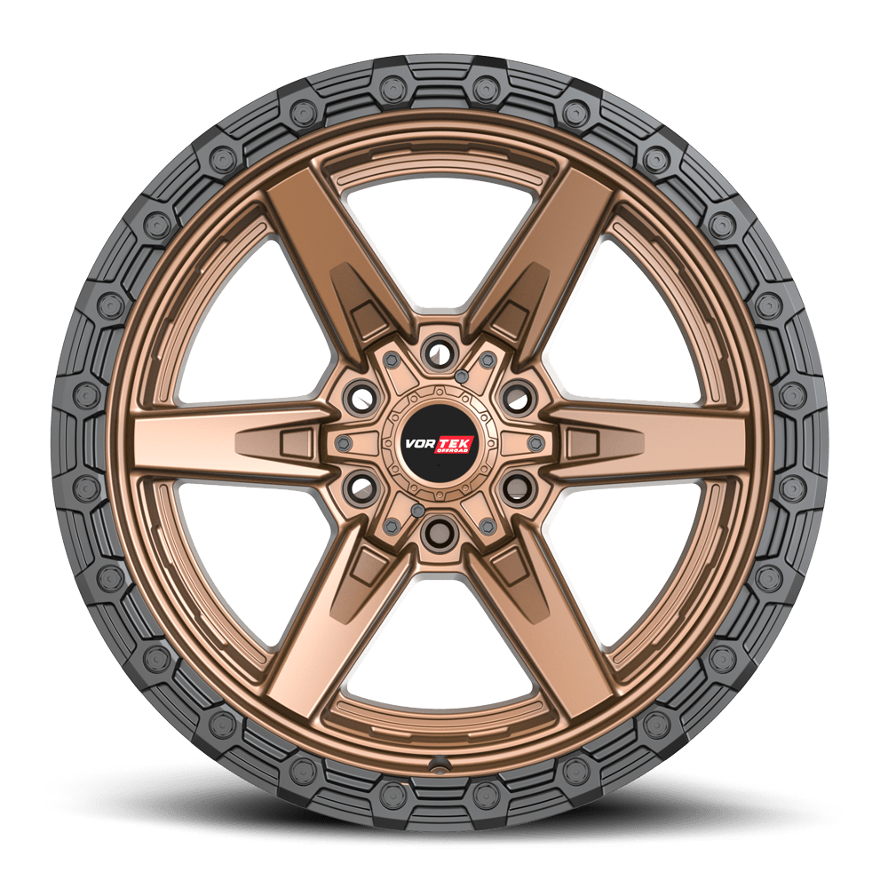 VORTEK VRT-602 17x9 6x135/6x139.7 0 Matte Bronze With Black Bead Ring