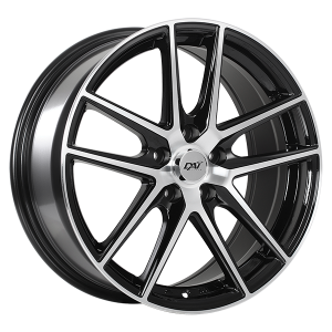 DAI Wheels LEVEL – 14x6, 4x100, +38, noir lustre - Facade machinee