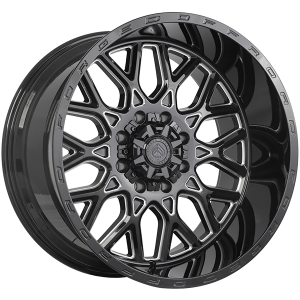 Forged Wheels XR109 – 22x12, 8x180, -44, noir lustre - Rebord usine