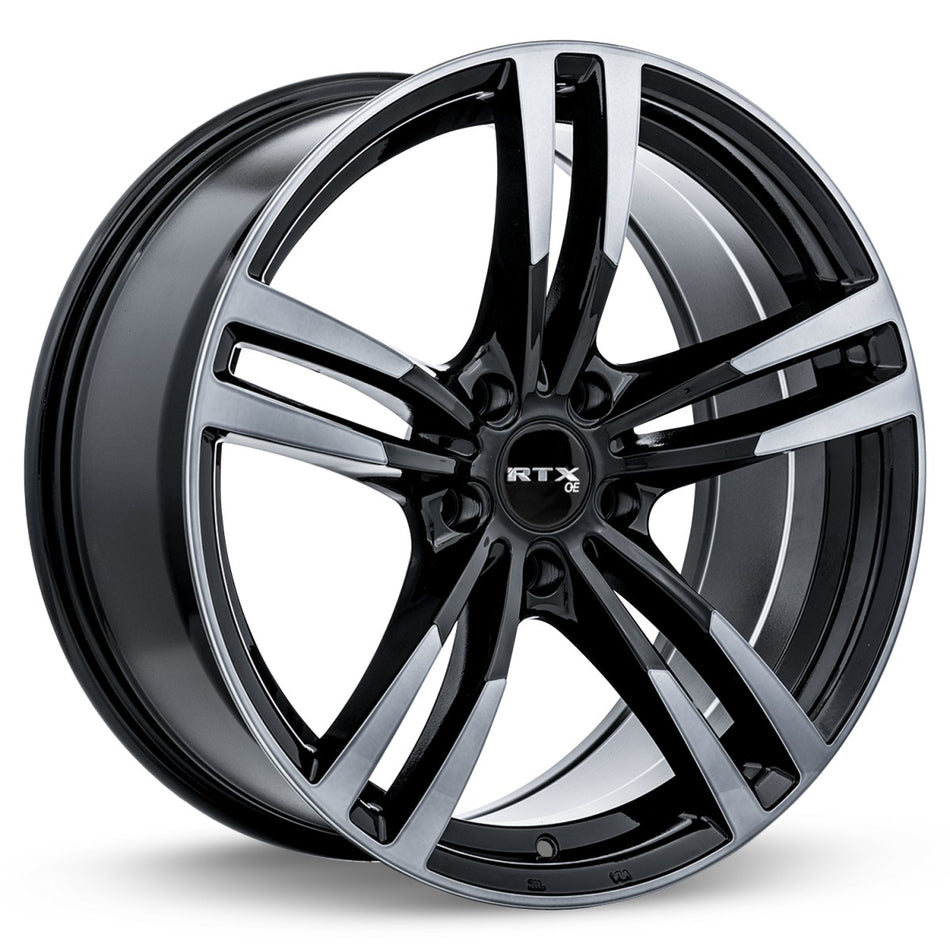 RTX Graz – 19x8.5 – 5x120 – ET35 – Noir machiné gris — roue