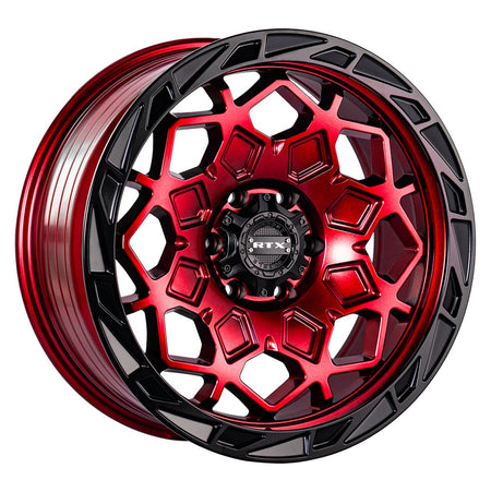 RTX Spade – 17x9 – 5x127 – ET-15 – Rouge bonbon avec contour noir — roue