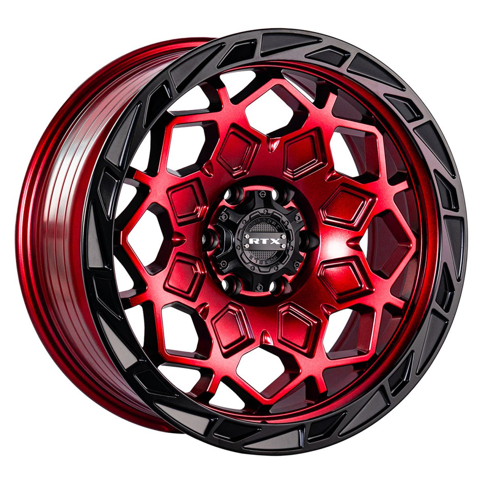 RTX Spade – 17x9 – 5x127 – ET-15 – Rouge bonbon avec contour noir — roue