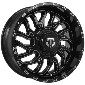 TIS Wheels 544 – 22x10, 6x135/6x139.7, +10, noir lustre - Rebord usine