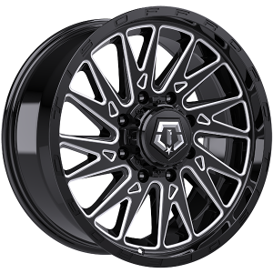 TIS Wheels 547 – 22x12, 8x180, -44, noir lustre - Rebord usine