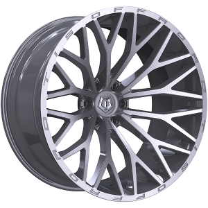TIS Wheels 566 – 20x10, 6x139.7, -19, argent - Facade brossee