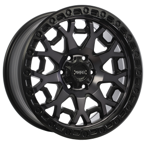 Ruffino HARD MIDNIGHT – 20x9, 6x135, +25, noir satin - Face machinee - Fini fonce