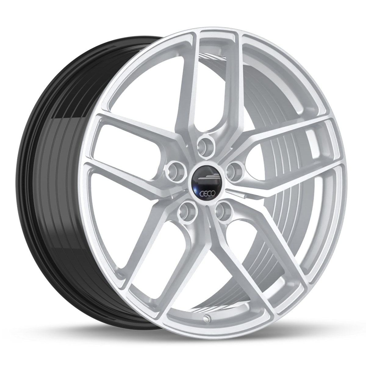 Ceco C01 – 16x7 – 5x114.3 – ET40 – Ultra argent — roue
