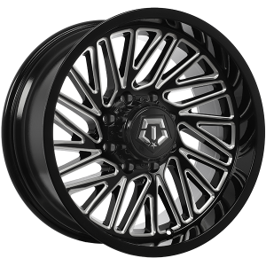 TIS Wheels 553 – 20x10, 8x170, -12, noir lustre - Rebord usine