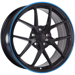 DAI Wheels SKY – 17x7.5, 5x114.3, +40, noir lustre - Ligne bleue