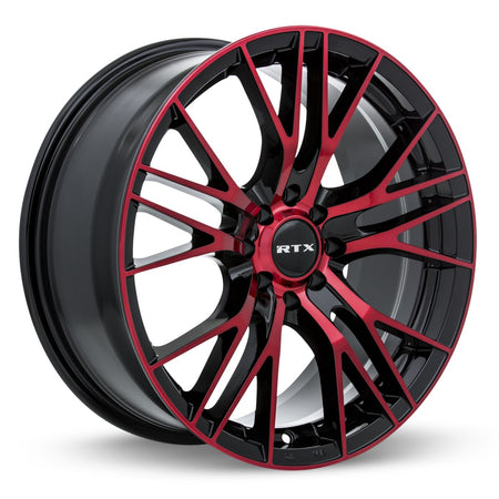 RTX Vertex – 17x7.5 – 5x112 – ET40 – Noir machiné rouge — roue