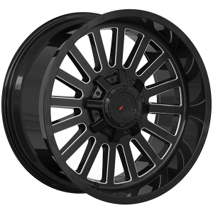 Forged Wheels XR108 – 20x10, 8x170, -12, noir lustre - Rebord usine