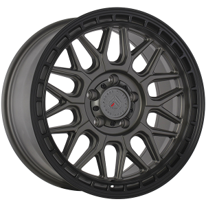 Forged Wheels XR11 – 17x9, 5x127, +10, gris Satin - Contour noir