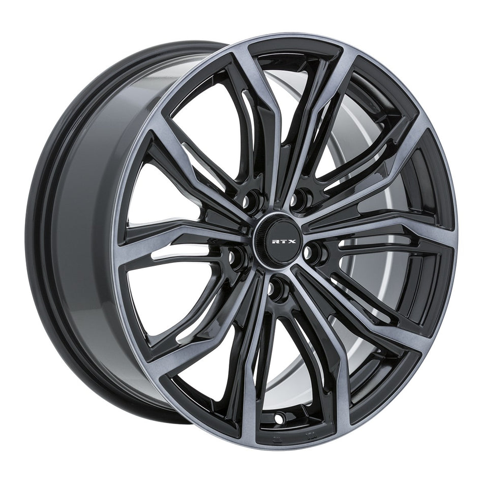 RTX Black Widow – 18x8 – 5x120 – ET35 – Noir machiné gris — roue