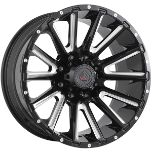 Forged Wheels XR110 – 22x10, 8x170, -25, noir lustre - Rebord usine