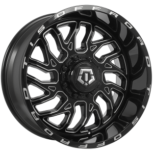 TIS Wheels 544 – 20x10, 5x114.3/5x127, -25, noir lustre - Rebord usine