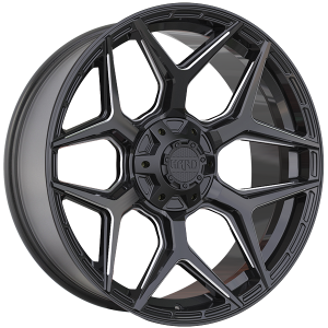 Ruffino HARD XPLORER – 22x9.5, 6x135/6x139.7, +15, noir lustre - Rebord usine