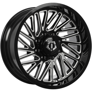 TIS Wheels 553 – 20x10, 8x165.1, -12, noir lustre - Rebord usine