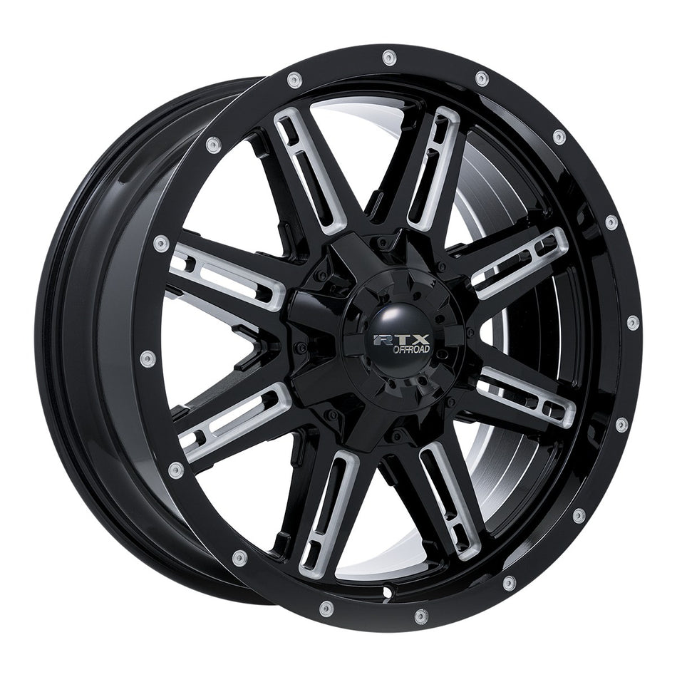 RTX Ravine – 18x9 – 8x165.1 – ET10 – Noir fraisé — roue